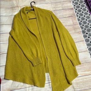 Yellow cardigan